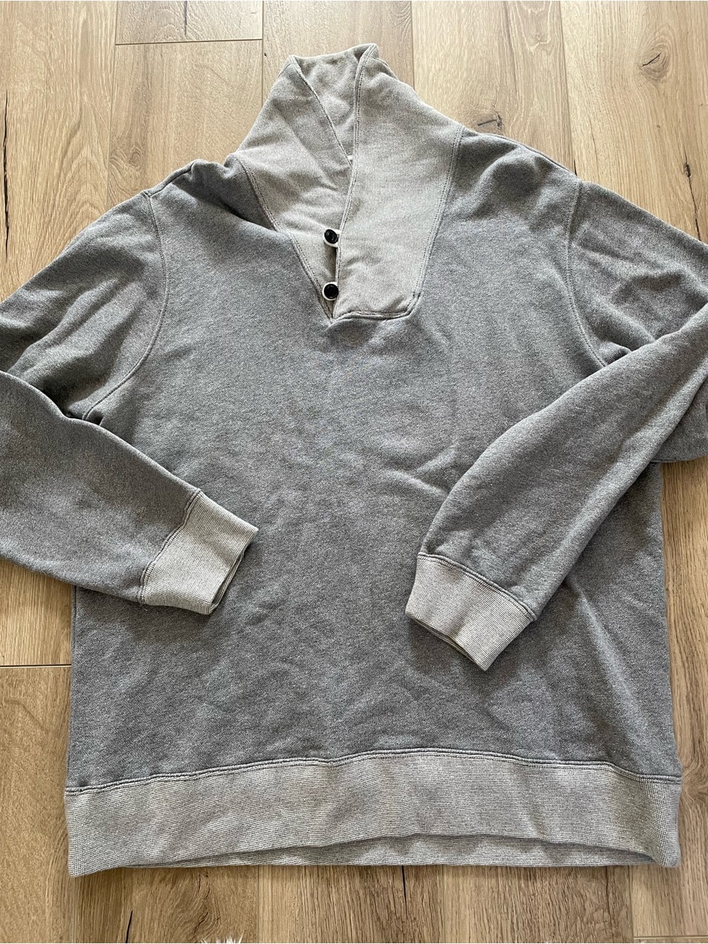 Bonobos slim fit cowl neck button up sweater sweatshirt men’s XL 100% cotton